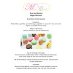 Macaron Centrale Vegan Acai and Berries Macaron - 48/Case
