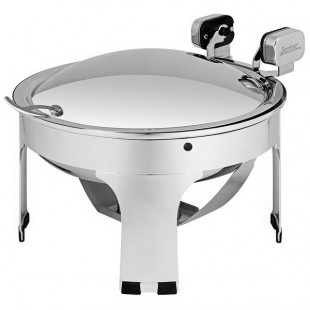 Spring USA Seasons 4 Qt. Round Stainless Steel Induction Chafer with Stand 3372-6/36 Spring USA Seasons 4 Qt. Round Stainless Steel Induction Chafer with Stand 3372-6/36