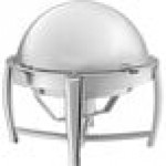 Acopa Heavy Weight 8 Qt. Dripless Full Size Stackable Stainless Steel Roll Top Chafer Acopa Heavy Weight 8 Qt. Dripless Full Size Stackable Stainless Steel Roll Top Chafer