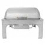 Acopa Heavy Weight 8 Qt. Dripless Full Size Stackable Stainless Steel Roll Top Chafer Acopa Heavy Weight 8 Qt. Dripless Full Size Stackable Stainless Steel Roll Top Chafer