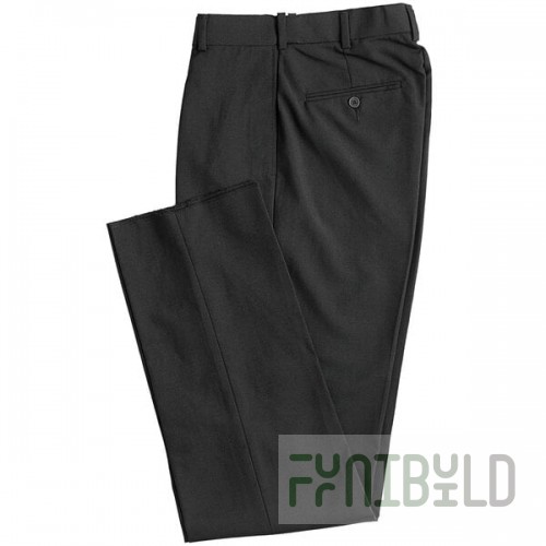 National Patrol by Henry Segal Men's Black Flat Front Suit Pants - 34
