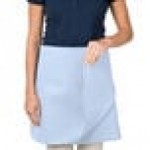 Intedge Light Blue Poly-Cotton 4-Way Waist Apron - 38 Intedge Light Blue Poly-Cotton 4-Way Waist Apron - 38