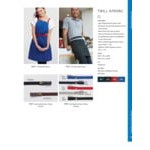 Edwards 9043 Navy Customizable Poly / Cotton Cross-Back Bib Apron with 3 Pockets - 34