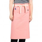 Uncommon Chef 3119 Egg Customizable 100% Cotton Canvas Marvel Bistro Apron with Natural Webbing and 1 Pocket - 33