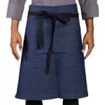 Uncommon Chef 3119 Egg Customizable 100% Cotton Canvas Marvel Bistro Apron with Natural Webbing and 1 Pocket - 33