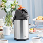 Acopa 3 Liter Stainless Steel Lined Decaf Airpot with Metal Lever