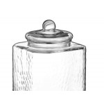 Acopa 5 Gallon Hammered Glass Hands-Free Beverage Dispenser