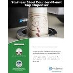 San Jamar C6400C Stainless Steel In-Counter 12 - 24 oz. Cup Dispenser - 23 1/2 San Jamar C6400C Stainless Steel In-Counter 12 - 24 oz. Cup Dispenser - 23 1/2