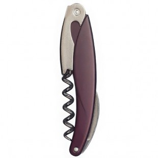 Franmara 3281-03 Ketos Waiter's Corkscrew with Burgundy Anodized Aluminum Handle