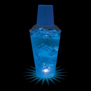 16 oz. Customizable Plastic Shaker with Blue LED Light - 50/Case