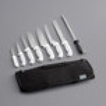 Choice 9 Piece Knife Set with White Handles