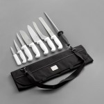 Choice 9 Piece Knife Set with White Handles