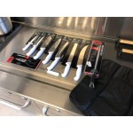 Choice 9 Piece Knife Set with White Handles