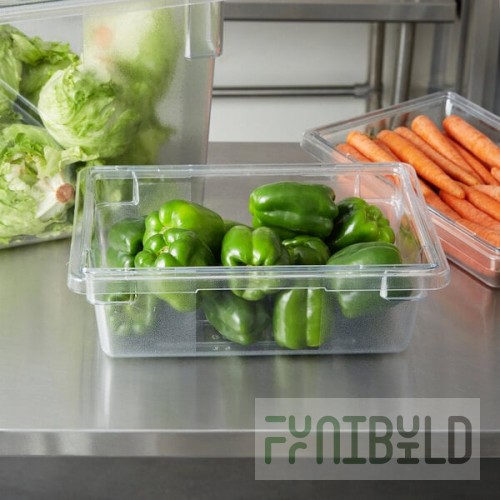 Rubbermaid® FG330900CLR Clear Polycarbonate Food Storage Box - 18