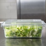 Rubbermaid® FG330900CLR Clear Polycarbonate Food Storage Box - 18