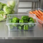 Rubbermaid® FG330900CLR Clear Polycarbonate Food Storage Box - 18