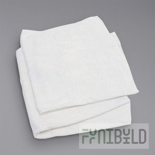 Hospeco Multi-Purpose White Terry Cloth Towels in Bulk 53725 - 25 lb.