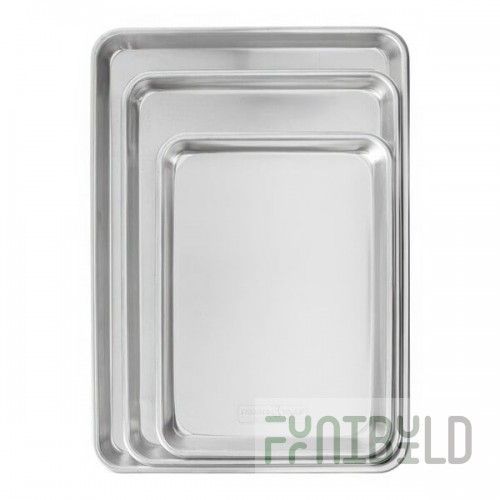 Nordic Ware Naturals 3-Piece 20 Gauge Wire in Rim Aluminum Bun / Sheet Pan Set 43174