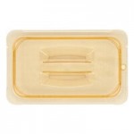 Carlisle 3088113 StorPlus 1/4 Size Amber High Heat Plastic Food Pan - 4