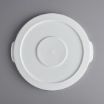 Baker's Mark 10 Gallon / 160 Cup White Round Ingredient Bin Lid Baker's Mark 10 Gallon / 160 Cup White Round Ingredient Bin Lid