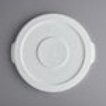 Baker's Mark 10 Gallon / 160 Cup White Round Ingredient Bin Lid Baker's Mark 10 Gallon / 160 Cup White Round Ingredient Bin Lid