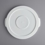 Baker's Mark 10 Gallon / 160 Cup White Round Ingredient Bin Lid Baker's Mark 10 Gallon / 160 Cup White Round Ingredient Bin Lid
