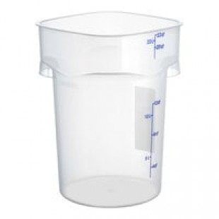 Cambro 22 Qt. Translucent Round Polypropylene Food Storage Container Cambro 22 Qt. Translucent Round Polypropylene Food Storage Container