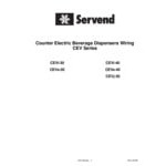Servend 2706459 CEV-40 8 Valve Sanitary Lever Countertop Beverage Dispenser - 120V