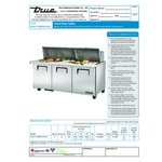 True TSSU-72-30M-B-ST-HC 72 3/8 True TSSU-72-30M-B-ST-HC 72 3/8