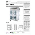 True STR2RPT-4HG-2S-HC Spec Series 52 5/8 True STR2RPT-4HG-2S-HC Spec Series 52 5/8