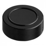 63/485 Black Induction-Lined Polypropylene Spice Cap - 100/Pack