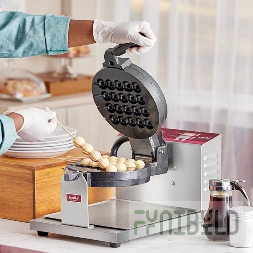 Estella WBMX1A Belgian Waffle Maker with Bubble Waffle on a Stick Plate - 120V, 1,340W