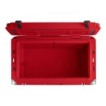 CaterGator CG65REDW Red 65 Qt. Mobile Rotomolded Outdoor Cooler / Ice Chest