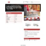Carnival King HDCG1A Silver Curved Glass Full Service Hot Food Display Case with 1 Shelf - 120V, 800W