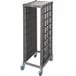 Cambro UPR1826FPA40 Camshelving® Ultimate 40 Pan End Load Bun / Sheet Pan Rack with Plastic Casters - Assembled Cambro UPR1826FPA40 Camshelving® Ultimate 40 Pan End Load Bun / Sheet Pan Rack with Plastic Casters - Assembled