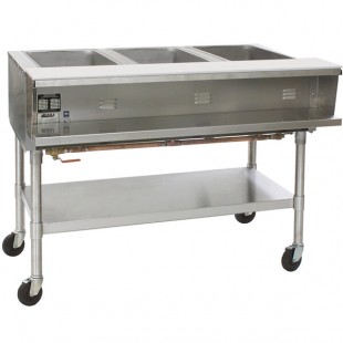 Eagle Group SPHT3 Portable Steam Table - Three Pan - Sealed Well, 208V, 1 Phase Eagle Group SPHT3 Portable Steam Table - Three Pan - Sealed Well, 208V, 1 Phase