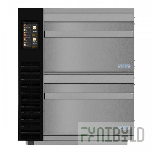 TurboChef Plexor M2 Electric Countertop Impingement Ventless Double Oven with One Touch Controls and Single 50 Amp Plug - 208/240V, 1 Phase