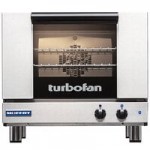 Moffat E27M2-P Turbofan Single Deck Full Size 2 Pan Electric Convection Oven with Mechanical Controls - 208V, 1 Phase, 2.7 kW