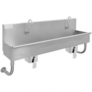 Advance Tabco 19-18-40KV 16-Gauge Multi-Station Hand Sink with 8