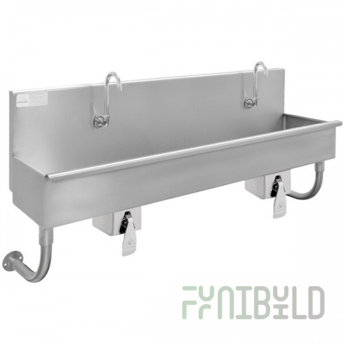 Advance Tabco 19-18-40KV 16-Gauge Multi-Station Hand Sink with 8