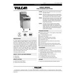 Vulcan 2GR65MF-1 Natural Gas 130-140 lb. 2 Unit Floor Fryer System with Millivolt Controls and KleenScreen Filtration - 300,000 BTU