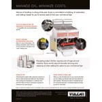 Vulcan 2GR65MF-1 Natural Gas 130-140 lb. 2 Unit Floor Fryer System with Millivolt Controls and KleenScreen Filtration - 300,000 BTU