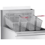 Avantco FF100 Natural Gas 70-100 lb. Stainless Steel Tube Floor Fryer - 150,000 BTU Avantco FF100 Natural Gas 70-100 lb. Stainless Steel Tube Floor Fryer - 150,000 BTU