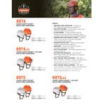 Ergodyne Skullerz 8974 White Class E Safety Helmet with 6-Point Ratchet Suspension