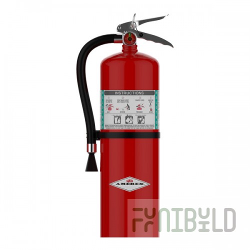 Amerex 398 Halotron I 15.5 lb. Fire Extinguisher with Hose and Nozzle 15510 - UL Rating 2A:10B:C