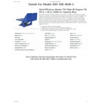 Vestil Efficiency Master Blue Tilt Table with 48 Vestil Efficiency Master Blue Tilt Table with 48