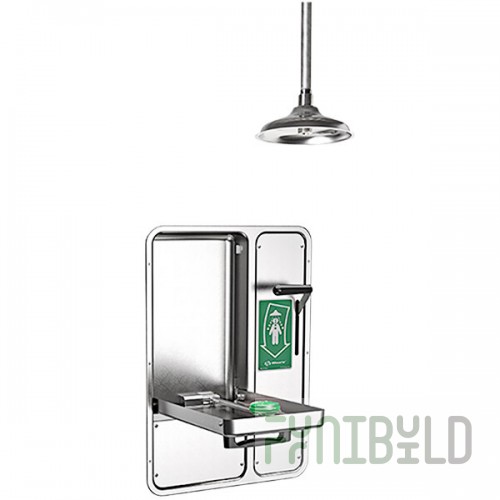 Haws Axion MSR Barrier-Free Recessed Shower and Eye / Face Wash Station 8356WCC