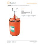 Guardian Equipment G1562TC Orange Insulated Nylon Jacket for G1562 Portable Eyewash Station Guardian Equipment G1562TC Orange Insulated Nylon Jacket for G1562 Portable Eyewash Station