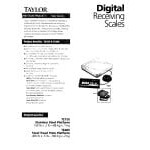 Taylor TE400 400 lb. Digital Receiving Scale with Remote Display Taylor TE400 400 lb. Digital Receiving Scale with Remote Display