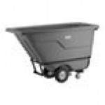 Lavex 0.5 Cubic Yard Gray Heavy-Duty Tilt Truck / Trash Cart (850 lb. Capacity)